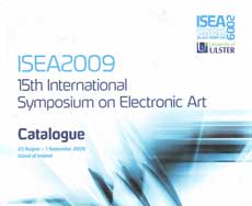 Cover of the ISEA 2009 catalogue