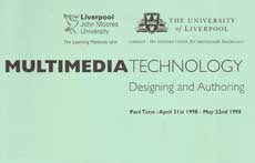 Title Page of a module booklet from the Connect Multimedia Technology course