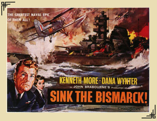 Poster for the film 'Sink the Bismarck'