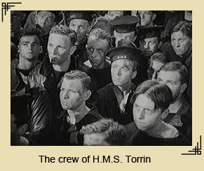 The crew of H.M.S. Torrin from the movie 'In which we serve'